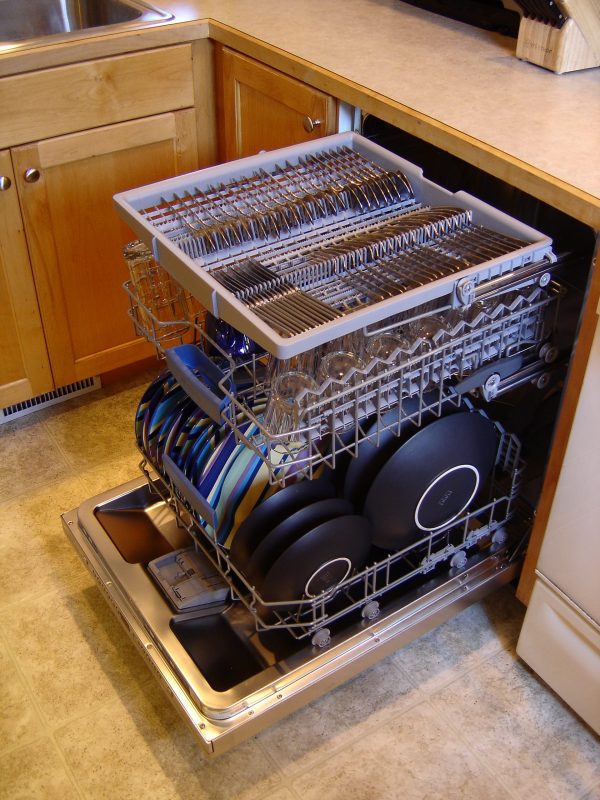 clogged dishwasher